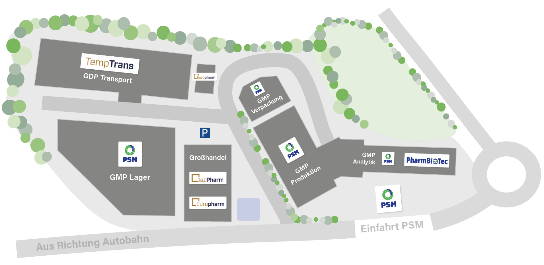 Lageplan Pharmacampus