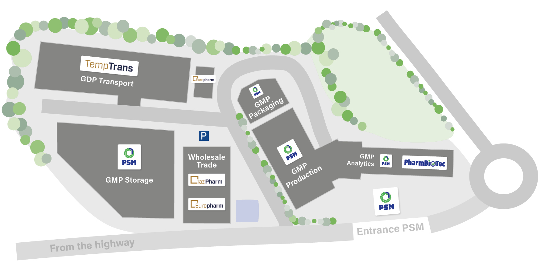 Site plan of PSM GmbH